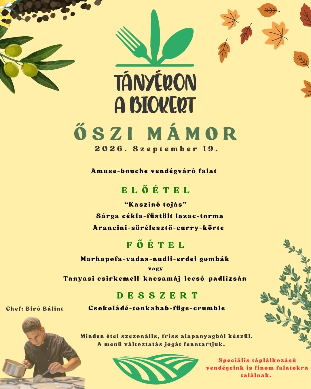 Őszi mámor vacsoraest - Szeptember 19. (szombat) - - Image 2